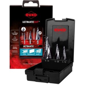 RUKO 6420511 Porrasporasarja 5-30mm HSS FLOWSTEP Runatec