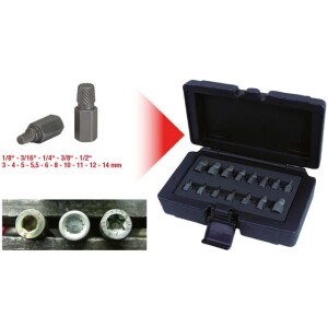 Kstools Katkenneiden ruuvien ja pulttien irroitussarja 150.1385