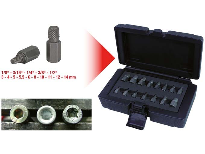 Kstools Katkenneiden ruuvien ja pulttien irroitussarja 150.1385