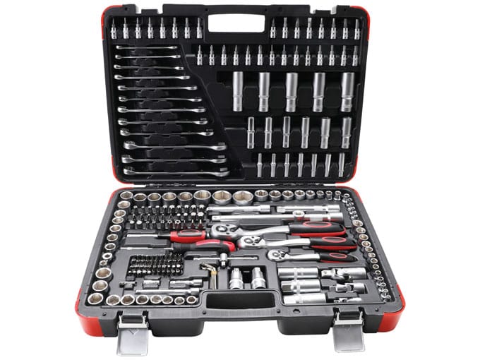 Kraftmann 216-osainen Hylsysarja 1/4" 3/8" 1/2" 15216