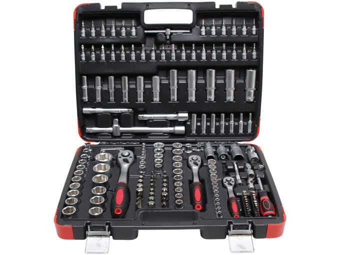 Kraftman 172-osainen Hylsysarja 1/4", 3/8", 1/2", 2283