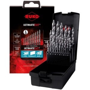 RUKO Kierukkaporasarja 1-13mm 25-os HSS FLOWSTEP