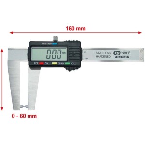 Kstools Digitaalinen Jarrulevyn työntömitta 0-60 mm 300.0540