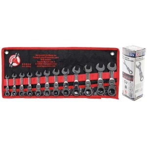 Kraftmann 12-osainen Lyhyt ja Taittuva Räikkälenkkisarja  30003