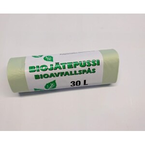 30L Biopussi, vihertävä, rulla