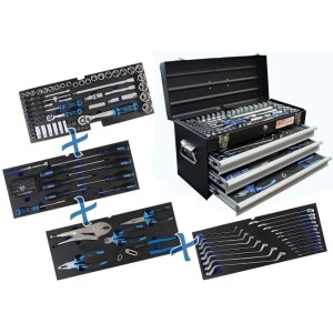 BGS Metallinen Työkalulaukku 3 Hyllyä sis. 143 Työkalua 3318