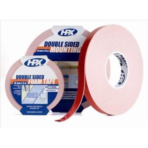 HPX kaksipuolinen peilin asennusteippi, valkoinen 19mm x 5m