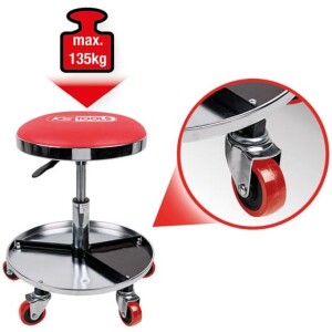 Kstools Korjaamojakkara pyörillä 500.8004