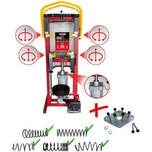Kstools Paineilmatoiminen jousenpuristin asema sis. sovitinlevyn 500.8805