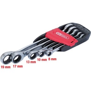 Kstools 503.4255 GEARplus-räikkälenkki- ja kiintoavainsarja 8-19 mm, 5-os