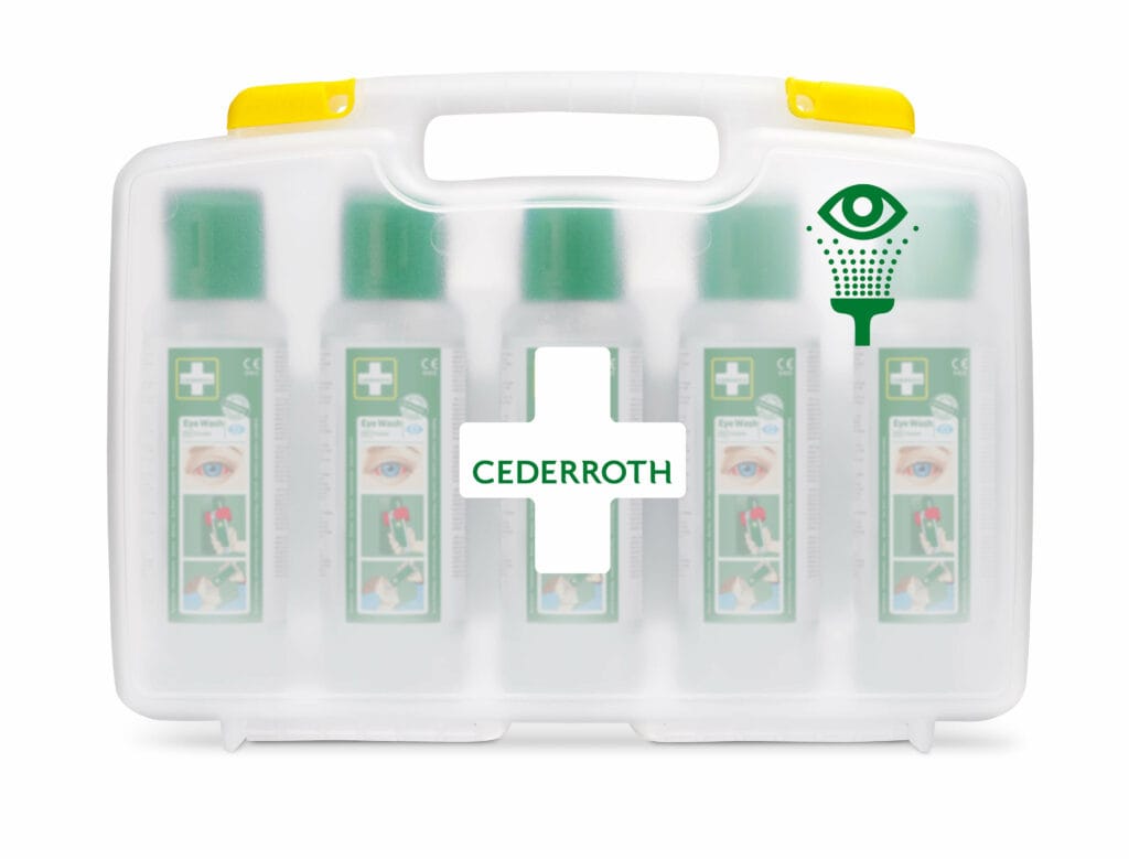 Kannettava silmänhuuhde laukussa Cederroth 51011042 5X500 ml