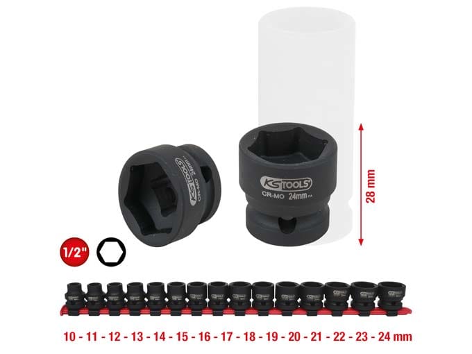 Kstools Voimahylsysarja 1/2", 515.0055