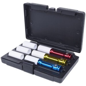 Kstools Alumiinivannehylsysarja 6 osaa 1/2", 17, 19, 21 mm, 515.1040