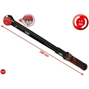 Kstools Momenttiavain 1-5 Nm, 1/4", 516.1402