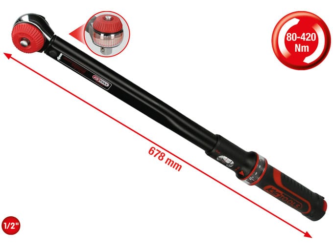 Kstools Momenttiavain 80-420 Nm, 1/2", 516.1482