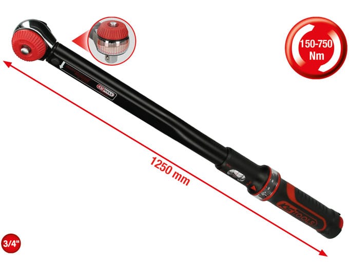 Kstools Momenttiavain 150-750 Nm, 3/4", 516.1493