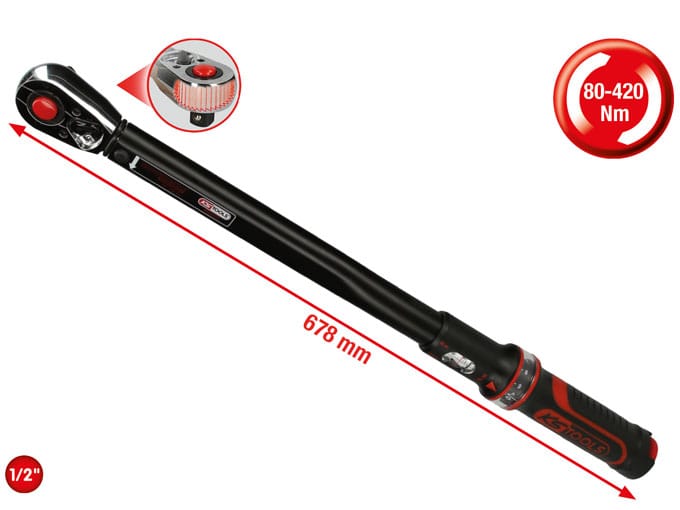 Kstools Momenttiavain 80-420 Nm 1/2" 516.1582