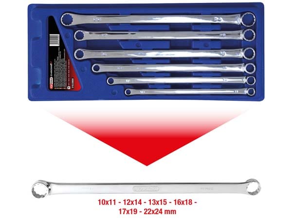 Kstools Pitkät kiintolenkkiavaimet 518.0800