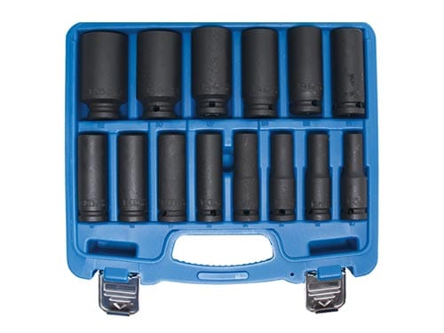 BGS Pitkät voimahylsyt 1/2", 14-osainen sarja 5207