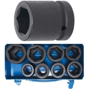 BGS-5245, 1" Voimahylsysarja pitkät hylsyt 8 osaa