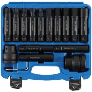 BGS 3/4" ja 1" Bits voimahylsyt XXXL 16 osaa 5246