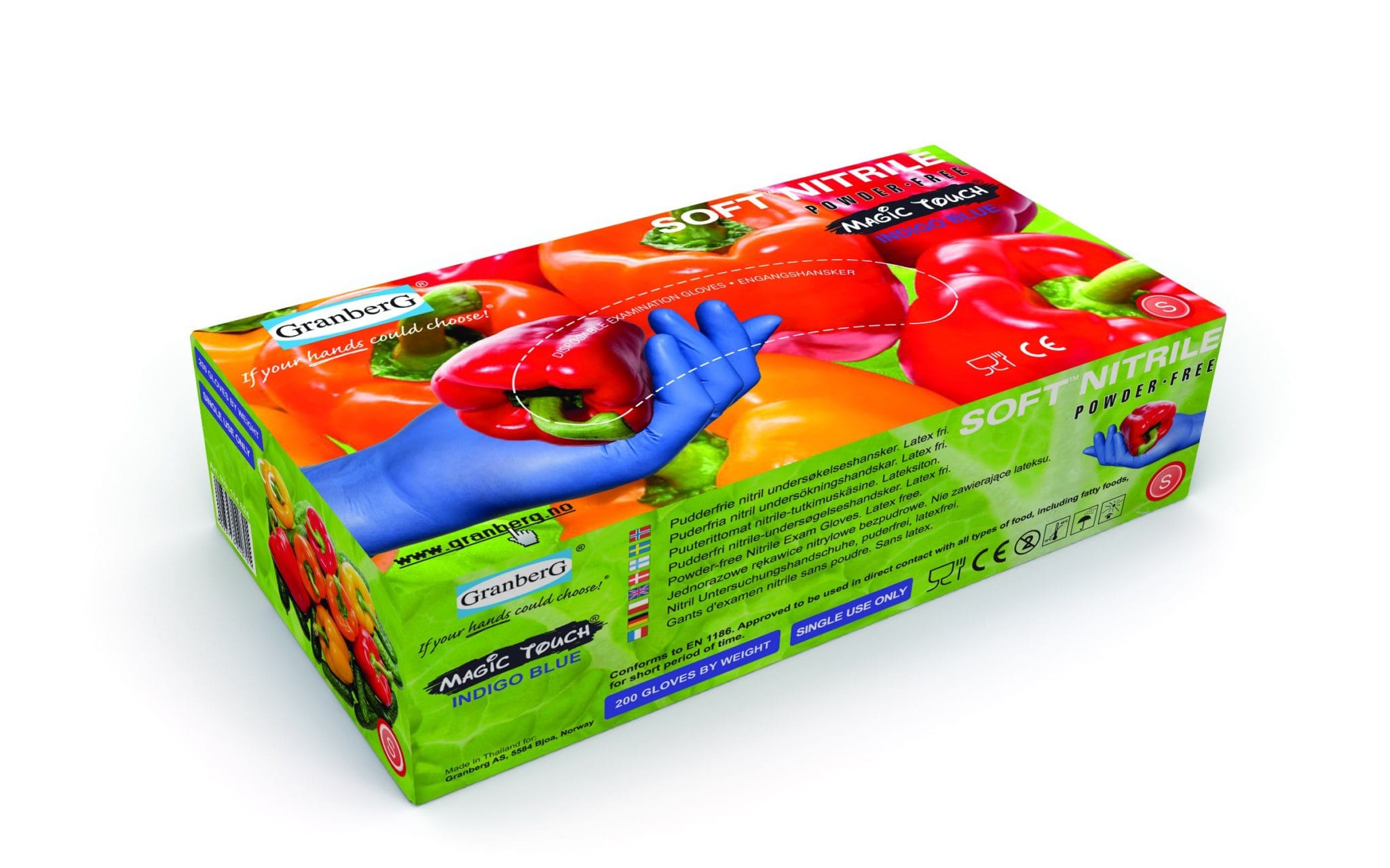 Kertakäyttökäsine Nitriili Magic Touch®, 200 kpl/ras