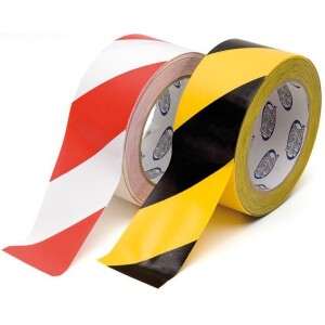 Varoitusteippi 50 mm x 33 m, keltainen-musta