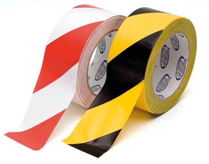 Varoitusteippi 50 mm x 33 m, keltainen-musta