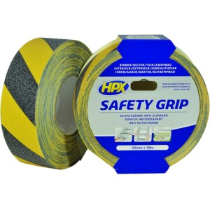 Liukuesteteippi 25 mm tai 50 mm x 18 m HPX musta/keltainen