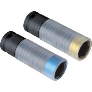 Alumiinivannehylsyt 17 ja 19 mm Slimpower