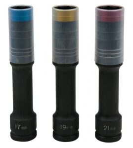 Alumiinivannehylsysarja 17, 19, 21 mm 515.0622 Kstools