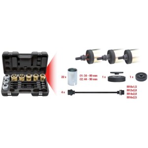 Kstools 700.1550 Paine- ja vetohylsysarja