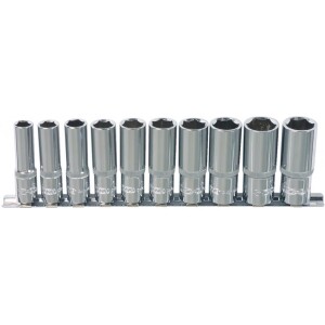 Pitkät hylsyt kiskossa 6-kulmaiset 918.0612 Kstools