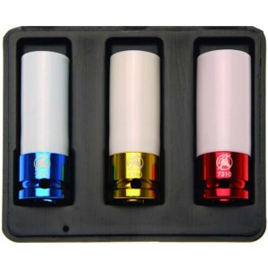 Kraftman Alumiinivannehylsysarja 17, 19, 21 mm 7310