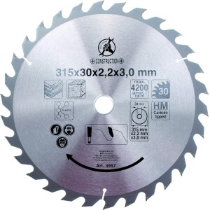 Sirkkelin terä 315 mm BGS-3957