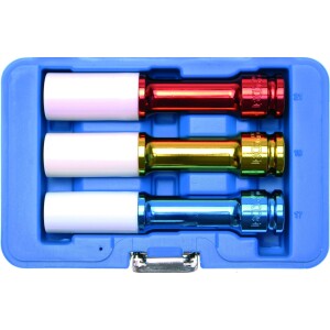 Vannehylsyt pitkät 17, 19, 21 mm BGS-7100