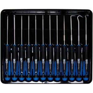 BGS 12 osainen Mikroruuvimeisseli- ja koukkusarja 8833