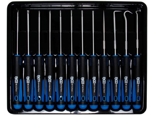 BGS 12 osainen Mikroruuvimeisseli- ja koukkusarja 8833