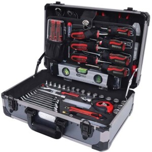 Kstools 165-osainen 3/8" Yleistyökalusarja alumiinisalkussa 911.0665