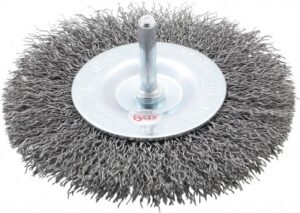 BGS-3077 teräspyöröharja 100 mm, 6 mm karalla