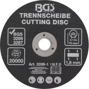 BGS-3286-1 Katkaisulaikka Ø 75 x 1,8 x 9,7 mm