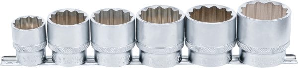 BGS-70102 Hylsysarja 1/2", 12-kulmainen, 24 - 38 mm, 6-os.