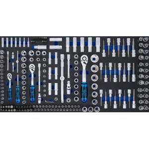 BGS-74434 Työkaluvaunun moduuli XXL hylsyavainsarja 216-os
