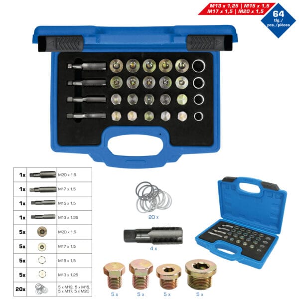 BT711250-öljypropun kierteiden korjaussarja