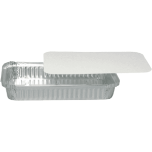CATER-LINE Kansi alumiinivuokaan 5693 30.5x20.4cm valk. paper/alu 50kpl