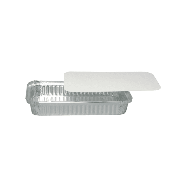 CATER-LINE Kansi alumiinivuokaan 5693 30.5x20.4cm valk. paper/alu 50kpl