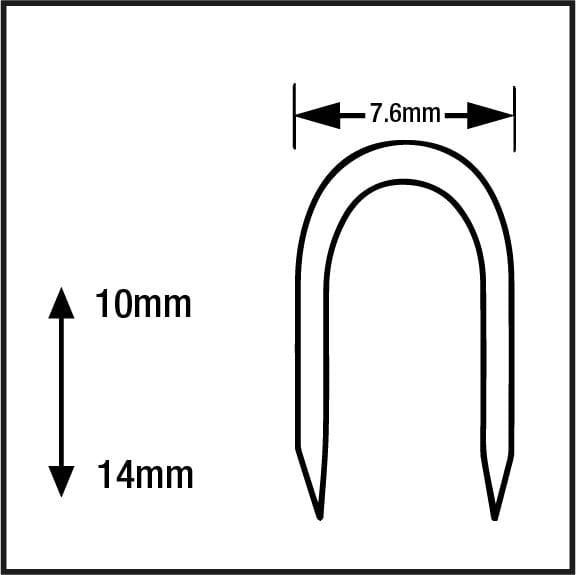Tacwise CT-60/14 mm kaapelihakanen - Image 2