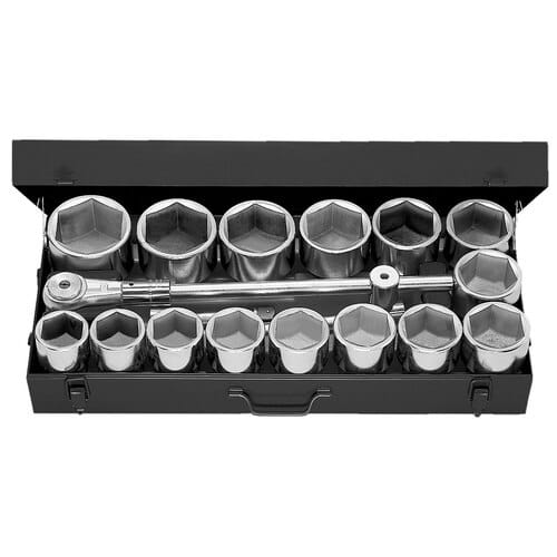 Facom M.441E 1" hylsysarja, isot hylsyt: 58-100 mm