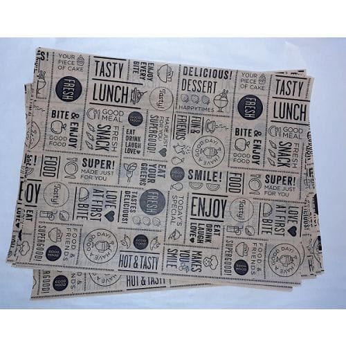 Fastfood käärepaperi 26x32cm ruskea, 1000 kpl/pkt