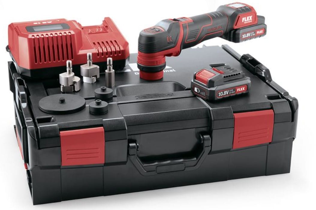 FLEX PXE 80 10.8-EC 2×2,5Ah kiillotuskone Set